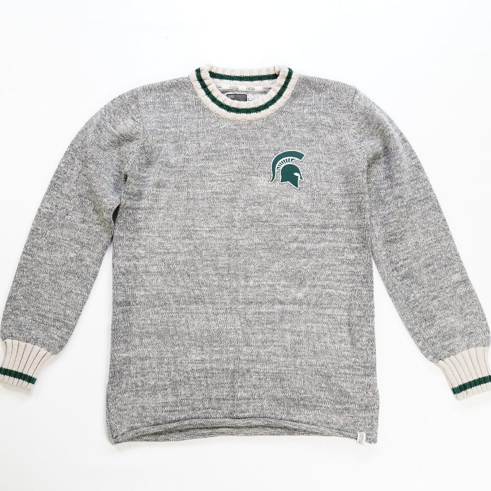 Women' Michigan State Bruzen Knit Crewneck Sweater